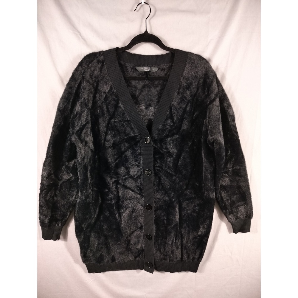 Killstar KihlList Cardigan Nomad Longline Women M Sweater Black skull moon goth